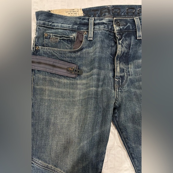 Men’s G-Star 3301 Plus Sudden Straight Denim Jeans W34 x 32L Button Fly - Picture 5 of 8